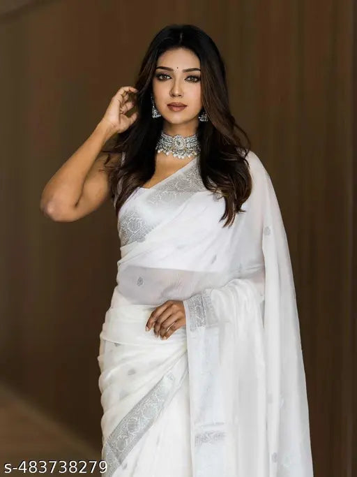 Unique Soft Silk Saree With Wonderful Blouse Piece