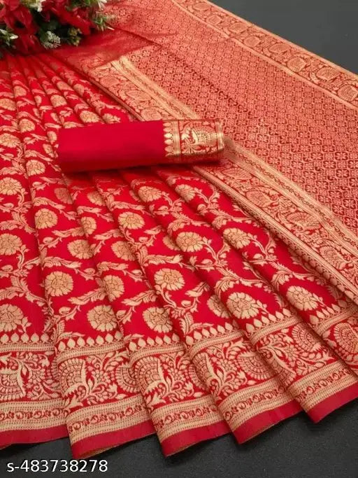 Unique Soft Silk Saree With Wonderful Blouse Piece